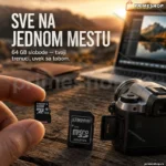 MicroSD kartica 64 GB klase 10 sa SD adapterom