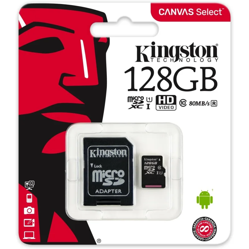 MicroSD memorijska kartica 128 GB klasa 10 sa adapterom