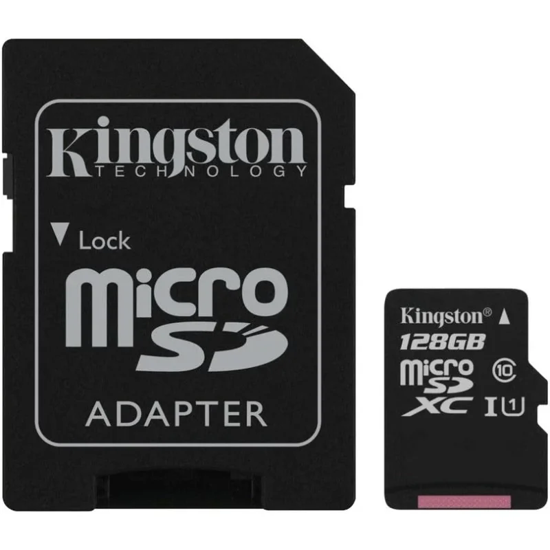 MicroSD memorijska kartica 128 GB klasa 10 sa adapterom microSD 128 GB - u upotrebi