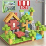 Minecraft Magnetne Kocke 100delova – Kreativni Magnetni Set za Sate Maštovite Ig