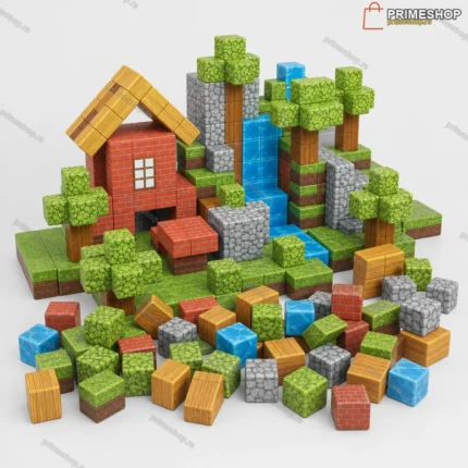 Minecraft Magnetne Kocke 150delova – Kreativni Magnetni Set za Sate Maštovite Igre-Najpovoljnije