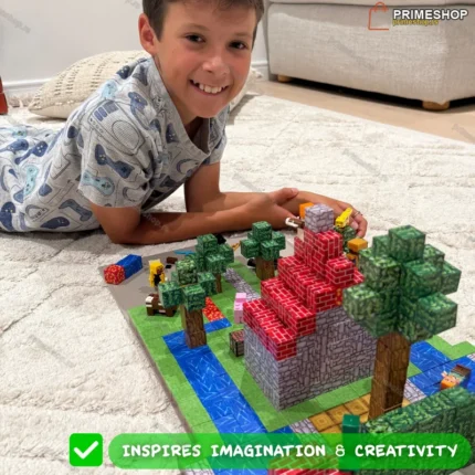 Minecraft Magnetne Kocke 400delova – Kreativni Magnetni Set za Sate Maštovite Ig