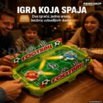 Mini stoni fudbal sa napucavanjem loptice — kompaktna igra