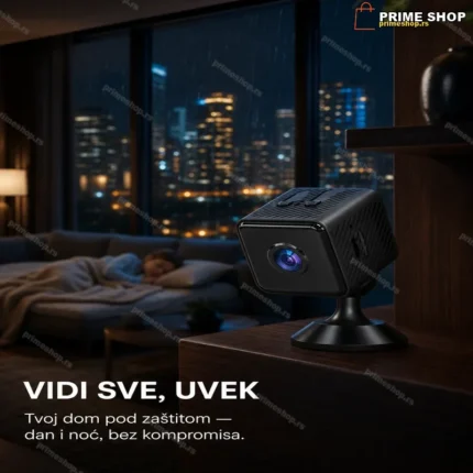 Mini WiFi špijunska kamera 1080P HD sa noćnim vidom i detekcijom pokreta