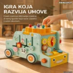 Montesori drvena kocka 8u1 — višenamenska edukativna igračka