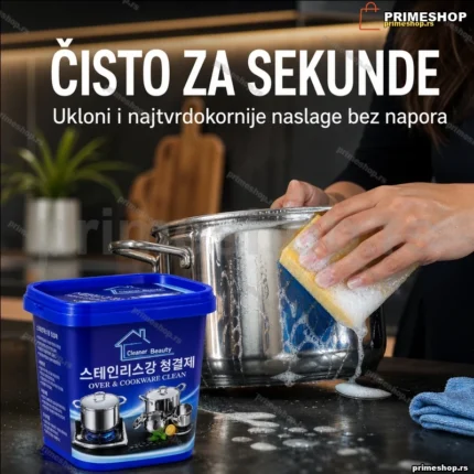 Pasta za čišćenje tvrdokornih naslaga i masnoće —