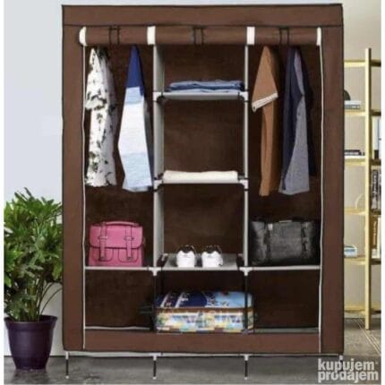 Platneni garderober 88130 sa metalnom konstrukcijom 130x45x175 cm
