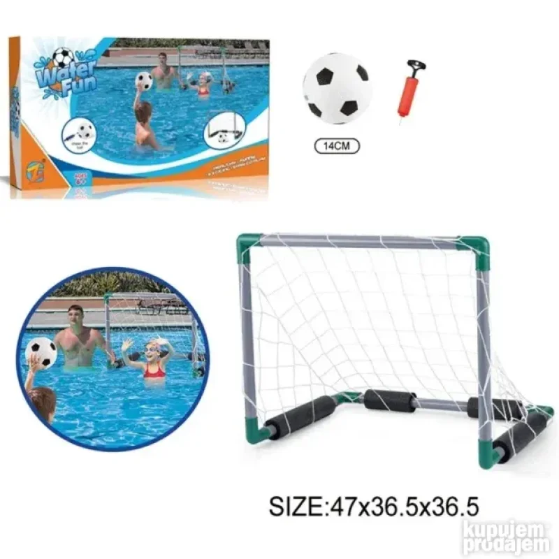 Plutajući vaterpolo gol — set za igru u bazenu vaterpolo set - detalji