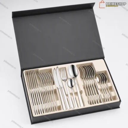 Premium set pribora za jelo 24 dela za 6 osoba — nerđajući čelik