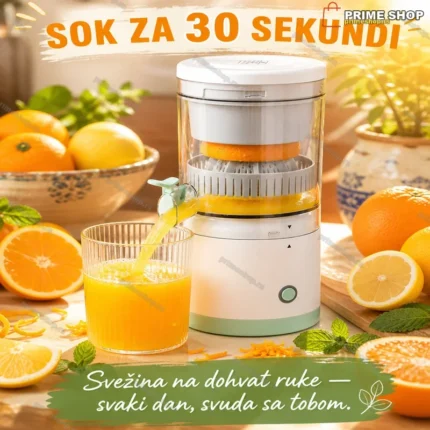 Prenosivi električni sokovnik za voće i povrće — kompaktan blender za sok u pokretu