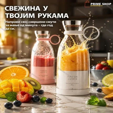 Prenosivi Mini Blender za Voće i Povrće – USB Punjenje 420ml