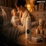 Prenosni USB Grejač za Flašice sa LCD Ekranom – Toplo Mleko za Bebe