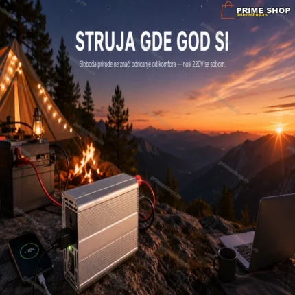 Pretvarač 12V na 220V 500W — Inverter za Vikendice i Kampovanje