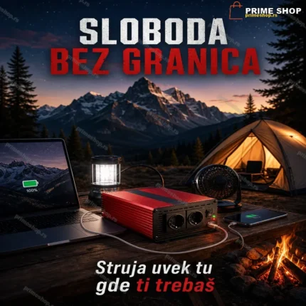 Pretvarač Napona 24V na 220V 4000W – Inverter za Vikendicu i Kampovanje