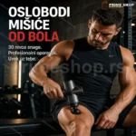 Profesionalni Pistolj za Masažu CARBON — 30 Brzina, Baterija 2400mAh