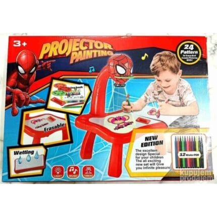 Projektor za crtanje — dečji sto sa podlogom za precrtavanje