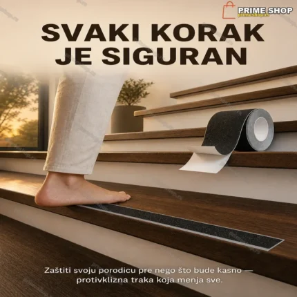 Protivklizna Traka za Stepenice – Sigurnost na Svakom Koraku (1+1)
