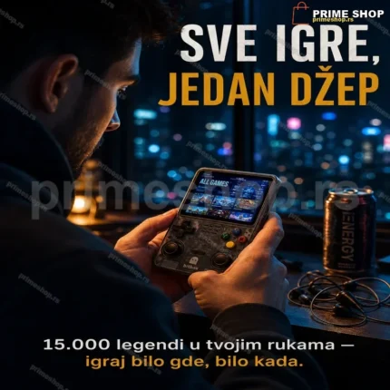 Retro Konzola sa 15.000 Igara — Ekran 3.5", 64GB, PSP/PS1/NES/SNES/GBA