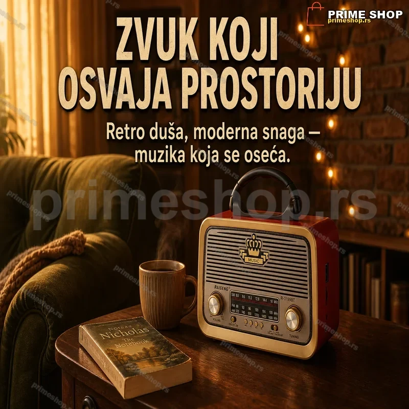 Retro Radio Bluetooth Zvučnik sa FM, USB, SD i MP3 – Cmik MK-111BT Retro Radio Bluetooth Zvučnik sa FM, USB, SD i MP3 – Cmik MK-111BT