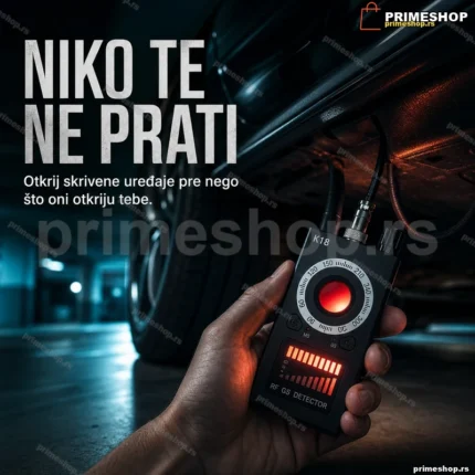 Ručni detektor GPS lokatora, kamera i prislušnih uređaja