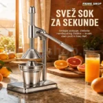 Ručni Sokovnik od Nerđajućeg Čelika sa Polugom – Za Citrus i Voće