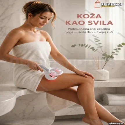 Ručni vakuumski masažer tela sa nastavcima i svetlom