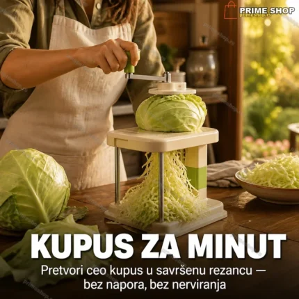 Ručno sečko za kupus od nerđajućeg čelika — precizno i lako čišćenje