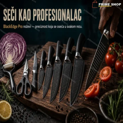 Set kuhinjskih noževa BlackEdge Pro – profesionalna preciznost u svakoj kuhinji