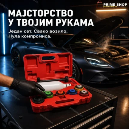 Set za Punjenje Ulja – 8 Delova s Adapterima za Više Marki Vozila