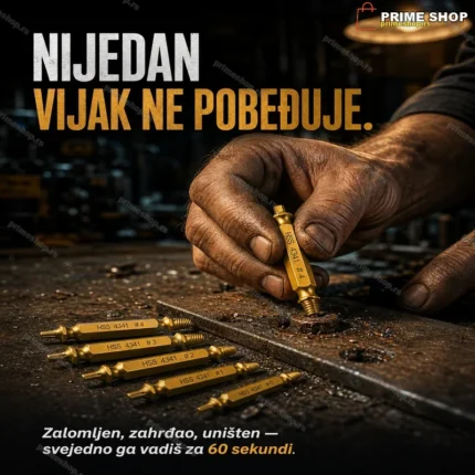 Set za Vađenje Zalomljenih Vijaka – 6-delni Komplet Izvlakača