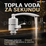 Slavina sa instant grejačem za toplu vodu 3kW — kompaktna, za standardnu utičnicu 220V