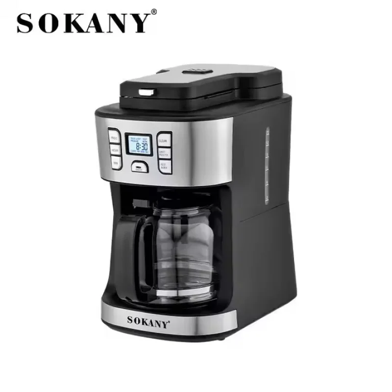 SOKANY 506E aparat za kafu sa ugrađenim mlinom za zrna 2u1 Sokany 506E aparat za kafu - prednja strana