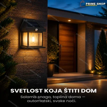 Solarna Zidna Lampa Sa Senzorom Pokreta BK-888 – 600LM, 120°