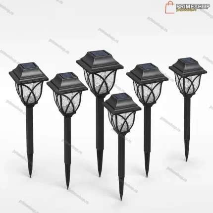 Solarne baštenske LED lampe za dvorište – set od 6 komada