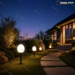 Solarne lampe za dvorište i baštu set 4 komada