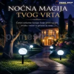 Solarne LED Lampe za Baštu i Dvorište – Set od 4 Komada