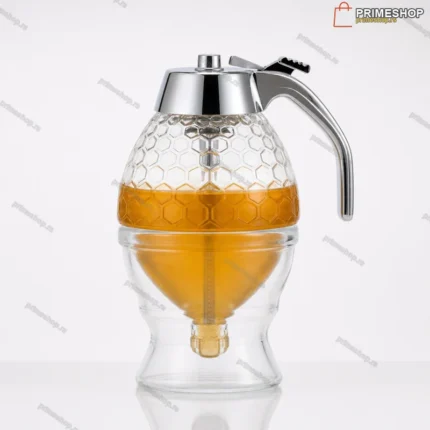 Stakleni Dozer za Med sa Klik Sistemom i Poklopcem — 250ml