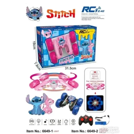 Stitch stunt autić na daljinski – plava i roza