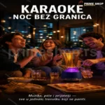 Točilica Bluetooth Zvučnik sa Mikrofonom, LED Svetlima i Karaoke Funkcijom