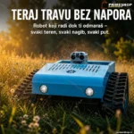 Tornado robot kosilica na daljinski upravljač — gusenični pogon