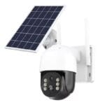 TQ-5 rotirajuća solarna 4G kamera sa iCSee aplikacijom - prednja strana