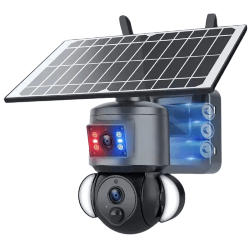 UBOX dvostruka solarna 4G kamera sa rotacijom solarna 4G kamera UBOX - prednja strana