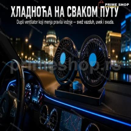 Ventilator dupli za auto, kombi 12v