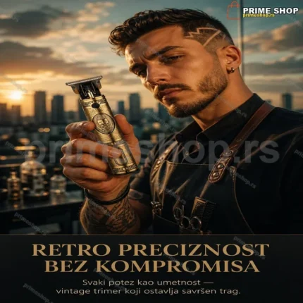 Vintage Mašinica za Šišanje i Brijanje – Bežični Trimer sa Retro Dizajnom