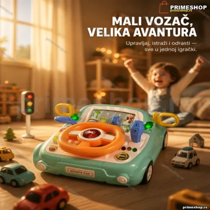 Volan simulator vožnje za decu sa zvukom i svetlom