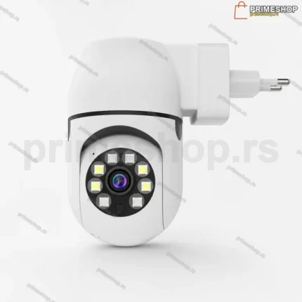 WiFi Kamera sa Utičnicom za Struju HD 8MP PTZ – Rotirajuća, Noćno Snimanje, V380 Pro