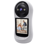 WiFi kamera za bebe V5 — rotirajući baby monitor sa iCSee aplikacijom - prednja strana