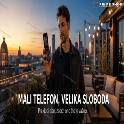 Z Flip F15 mini telefon na preklop — dual SIM, 2,0" ekran
