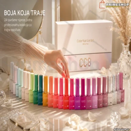 CANNI CC8 set gel lakova – 30 bočica HEMA free, 270 ml