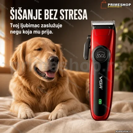 VGR V-202 mašinica za šišanje pasa i mačaka — bežična